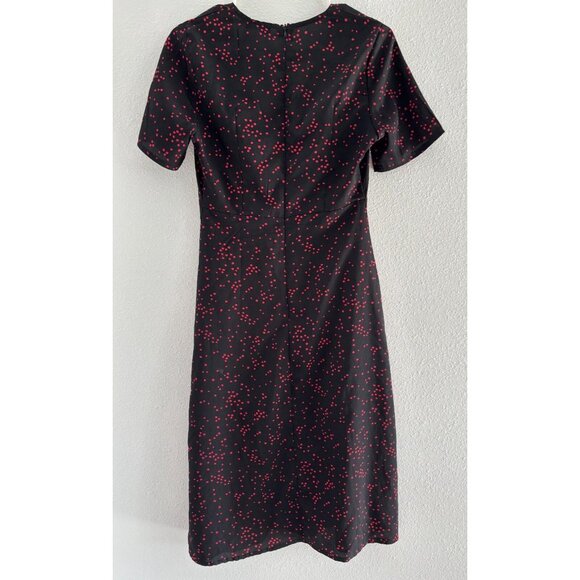 Nasty Gal Dress Womens Size 6 Black Pink Midi Vamp‎ Romantic Career Office Siren - Picture 4 of 12